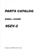 Kawasaki 95ZV-2 Wheel Loader Service Manual
