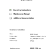 Sennebogen 825.0.1338 Operators, Maintenance and Parts Manual