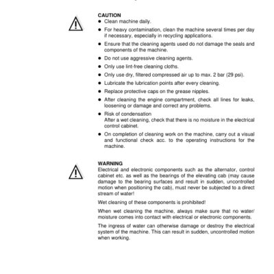 Sennebogen 830.0.1156 Operators, Maintenance and Parts Manual