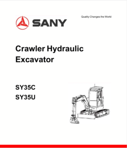 Sany SY35U, SY35C Hydraulic Excavator Maintenance Service Manual Sany SY35U, SY35C Hydraulic Excavator Maintenance Service Manual