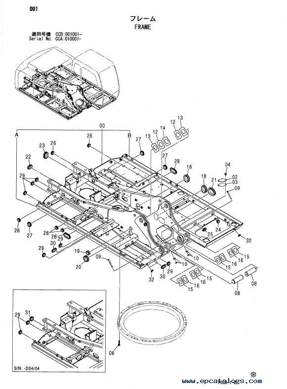 zaxis-180w-parts-catalog-pdf Hitachi Zaxis 180W Wheeled Excavator Parts Manual