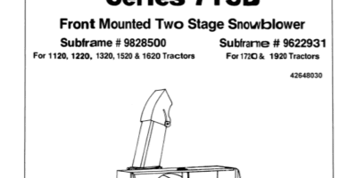 Ford NEW HOLLAND 715B Tractors Operator & Maintenance Manual