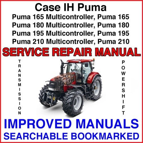 Case Ih Puma 165 180 195 210 Puma Multi-controller Tractors Operators Manual